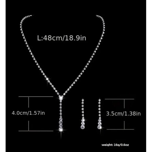 Matching Earrings and‎ Necklace Costume Set NEW - Picture 4 of 4